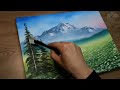 Snowy Mountains in Spring / Acrylic Painting Techniques
