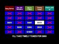Guess the Song Jeopardy Style | Quiz #11