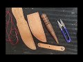 making a custom knife sheath for a customer!