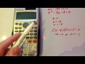 Solving Quadratic Equations - Casio fx-991ES