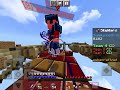 Carrying for one half of Skywars w/ @DragonXDefenderPlayz