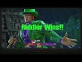 The Riddler knows how to fight