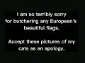 European flags drawn off memory by an American [LOUD AUDIO WARNING]