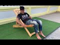 Always Creative Wonderful Woodworking Crafts // How To Make A Simple Wooden Handicraft Folding Chair