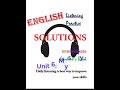 Solutions student's book. Unit 6  Mystery - Improve your English Listening skills
