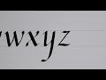 Calligraphy Practice: Lower Case Italic Alphabet【Calligraphy / Italic】
