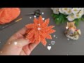 Wow! Super idea. How to make eye catching crochet flower 😍 Süper fikir göz alıcı tığ işi çiçek