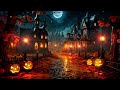 Cozy Autumn Village Halloween Ambience 🎃 Scary Halloween Jazz Sounds 🦇 Halloween Background Music