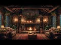 Cozy Cottagecore Aesthetic Living Room Ambience🪴Relax by the fireplace on a rainy evening
