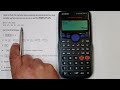 Sample Mean, Standard Deviation and Variance Given Raw Data on a Casio fx-350ES PLUS