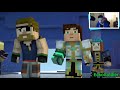 Youtubers react to the REAL ADMIN!?!? Minecraft Story Mode