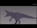 Giganotosaurus test 2 #animation #dinosaur