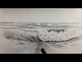 How to Draw Sea Waves with Pencil Drawing Techniques