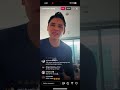 Ryan Garcia Instagram live talking about prime and elites