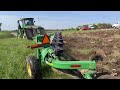 Plowing Up a Field of Sod with a John Deere 9620RX Tractor & 10 Bottom Plow