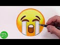How to Draw the Loudly Crying Face Emoji