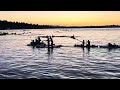 Lake Washington at Dusk from Cedar River Trail Park