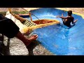 Build  Water Slide Park  Into Underground Swimming Pool and Swimming pool Top 3 Story Design House