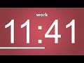 Pomodoro Technique 6 x 25 min - Study Timer 3h