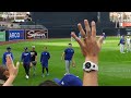 最高すぎる！大谷翔平がキャッチボール後に観客にボールプレゼントのファンサービス！【現地映像】5月11日ドジャースvsパドレス第１戦