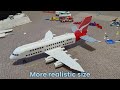 How to Make a Lego A380 - Tilted Landing Gear, Realistic Engines and More!