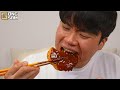 ASMR MUKBANG | Korean home meal, FIRE Noodle, Cheese spam, Kimchi recipe ! eating