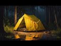 Soothing Night Rain on Tent in National Park ★ Relax with Calming Rain Sounds