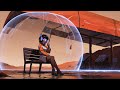 Rainy Day on Mars: Space Girl at the Station | Relaxing Rain Ambience | Cinematic Experience