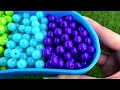 Satisfying Video | Rainbow Mixing Candy in BIG Bathtub with Magic Skittles & Slime Cutting ASMR