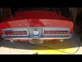 1968 Shelby Cobra GT500 Cold start & tail lights test 7 12 24