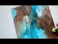Mastering Texture Art: Abstract Acrylic Painting using Plastic Wrap