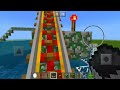 MCPE: How To Make a Mosasaurus Roller Coaster