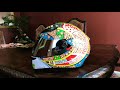 AGV K3 SV Valentino Rossi Dreamtime helmet W/Chrome Visor