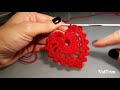 Tutorial  orecchini cuore uncinetto- crochet Heart earrings