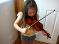 Isabel playing the violin