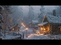 Eliminate Troubles & Sleep in 5 Minutes with Snow Storm on Cabin | Howling Wind & Blowing Snow