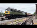 Class 47 on charter stock at Westbury 24/6/24