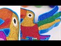 Satisfying Video l How to make Rainbow Toucan Bathtub & Glossy Slime into Zoo Paint Cutting ASMR #57