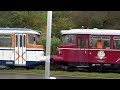 Two rail cars (MAN-Triebwagen) at Wiesloch, Heidelberg and  Krebsbachtal at 28.10.2023