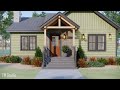 33'x36' FANTASTIC Small House With Smart Layout - Cottage House With 2 Bedrooms