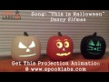 Singing Pumpkin Projection Animation - This Is Halloween