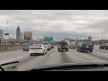 Driving Through Downtown Atlanta, GA on I-75 Northbound