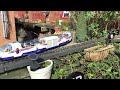 Playmobil RCE Express Train 4016 4119 RC running outside on Garden Railway