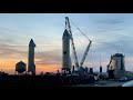 Starship SN10 Rollout: 4 Hours of Livestreams in 90 Seconds... that sunset!