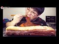 [Eng] Mukbang Changbae Extremely spicy noodles Smoked pork belly k-food no talking eating asmr