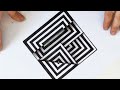 Anamorphic Illusion ,OP Art Ideas,Optical Illusion Tutorial Step by Step ,3D Art ,obstacle drawing