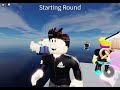 Playing Roblox jenga