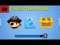 Guess the MOVIE by Emoji Quiz ! 🎬 (30 Movies Emoji Puzzles) 🍿