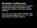 Basics of Modular Arithmetic