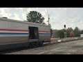 Amtrak #13 w/ Killer K5LA Leads P092 Into Hamlet, NC 11-10-22